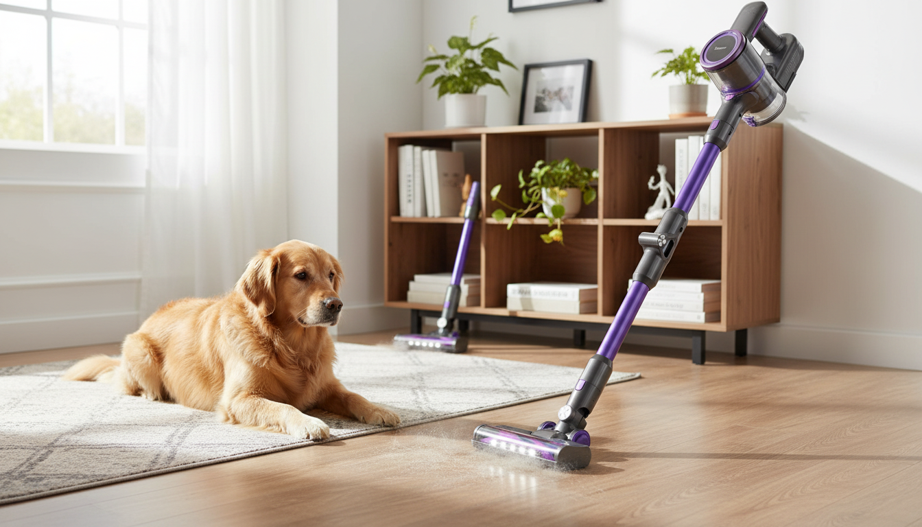 350W Cordless Stick Vacuum for Pet Hair & Mixed Floors