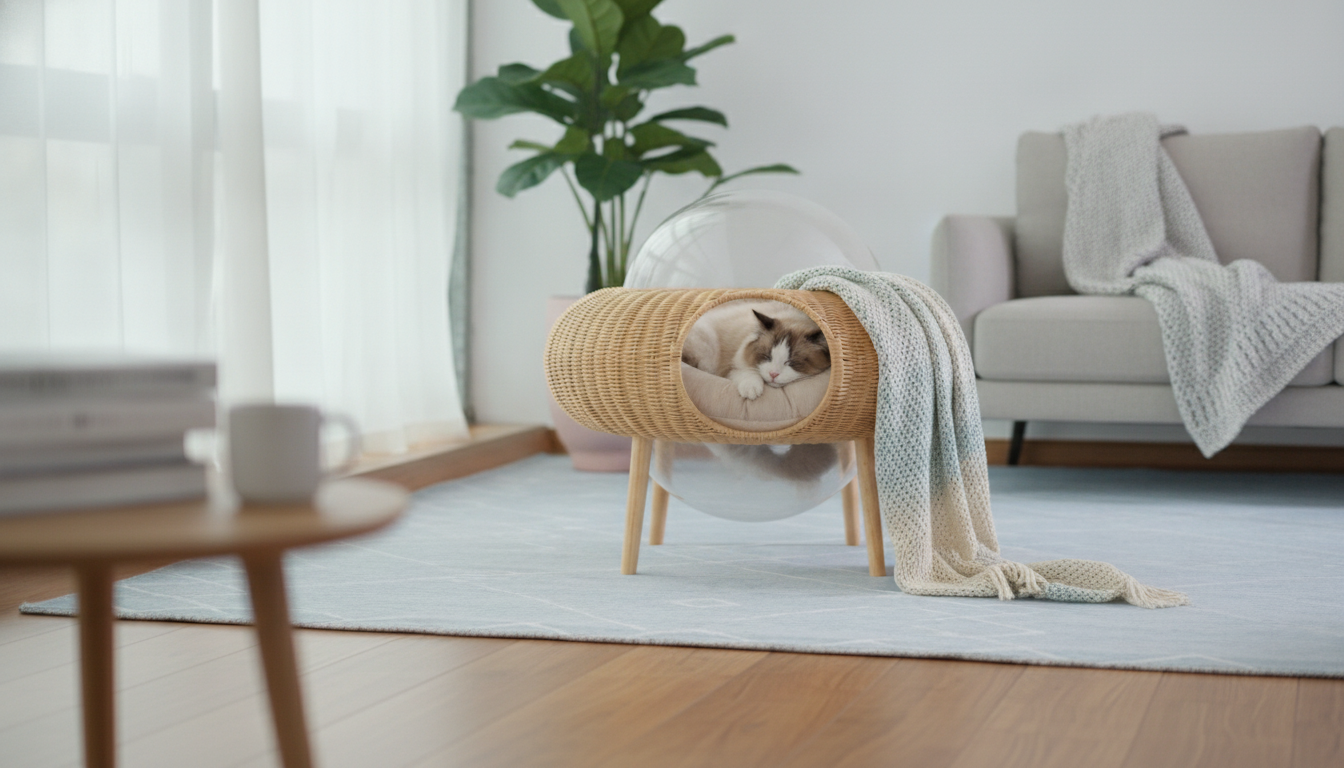 All-Season Luxury Cat Nest Bed: Cozy Year-Round Den