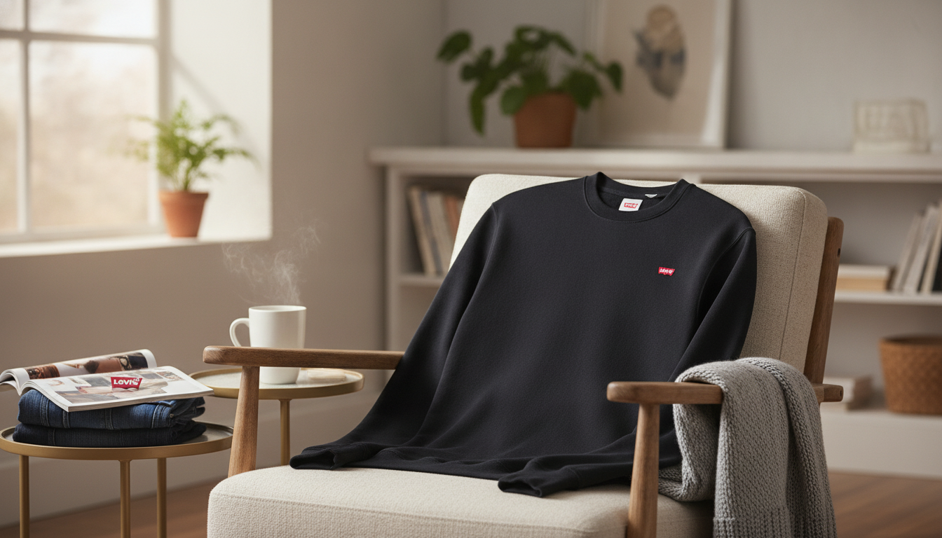 Levi’s Men’s Black Sweatshirt: Fit, Style & Care Guide